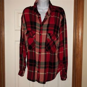 Plaid boyfriend flannel